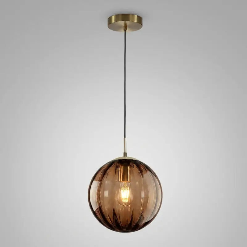 Luminária de Teto Pendente Nórdica Bola de Vidro - Ilúmine Decor