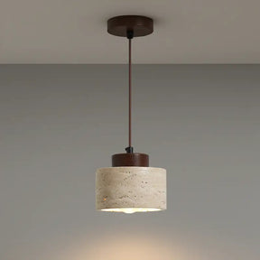 Luminária de Teto Pendente Wabi-Sabi Estilo Japonês - Ilúmine Decor