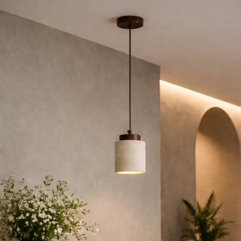 Luminária de Teto Pendente Wabi-Sabi Estilo Japonês - Ilúmine Decor