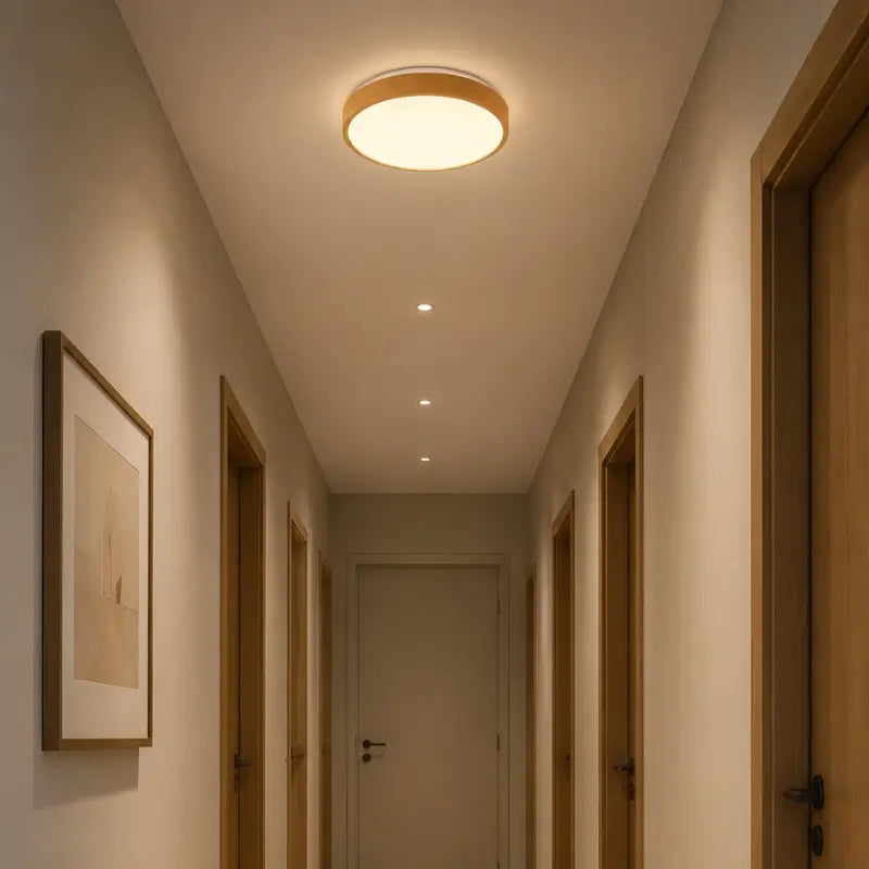 Luminária de Teto Plafon LED Redondo Efeito Céu Estrelado 3 Tons de Luz - Ilúmine Decor