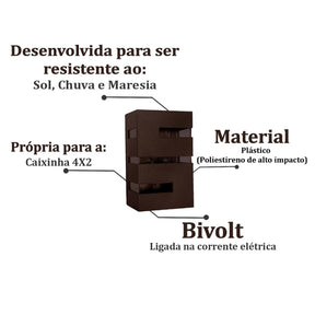 Luminária para Área Externa Frisada - Ilúmine Decor