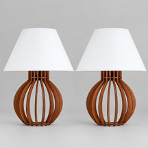 Par de Abajures de Mesa Boho para Cabeceira de Cama
