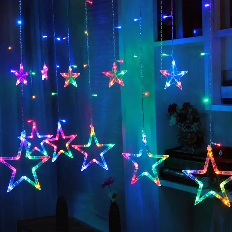 Pisca Pisca Cascata de Natal Estrela 3m 110V - Ilumine Decor