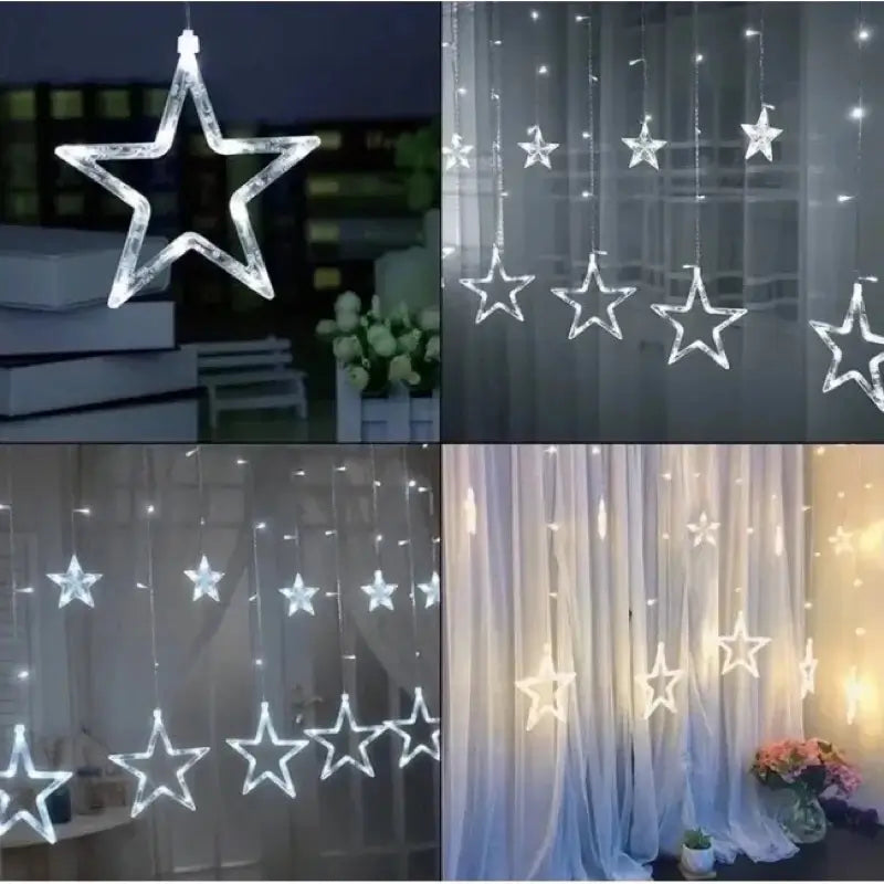 Pisca Pisca Cascata de Natal Estrela 3m 110V - Ilumine Decor