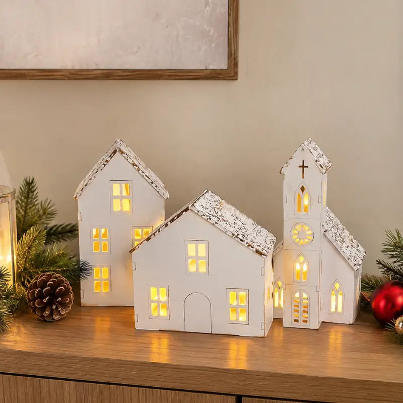Vila de Natal com Casinhas Iluminadas - Ilúmine Decor