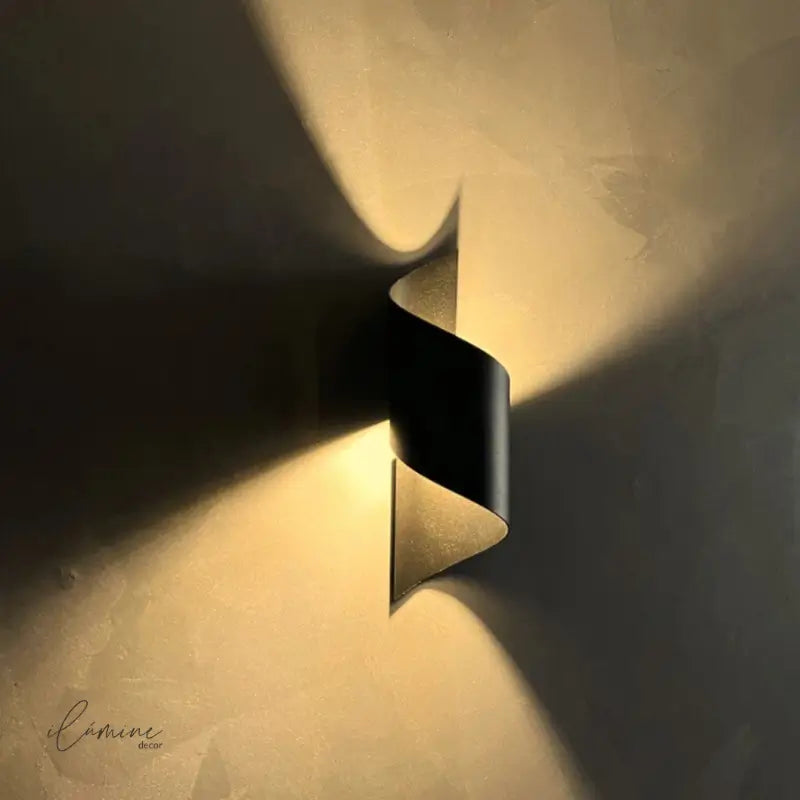Arandela Externa de Parede Led Espiral - Ilúmine Decor
