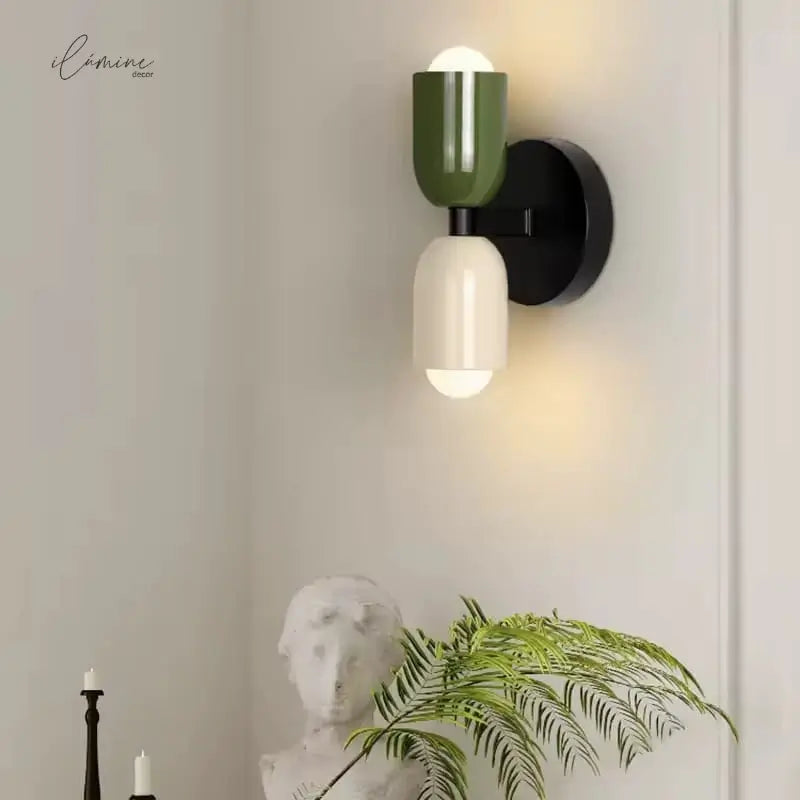 Arandela de Parede Dupla Minimalista - Ilúmine Decor
