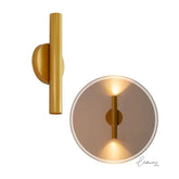 Arandela de Parede Cilíndrica com 2 Fachos de Luz - Ilúmine Decor