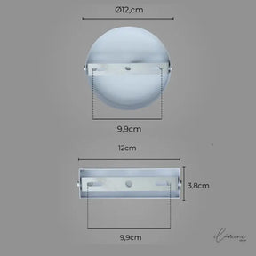 Arandela de Parede Cilíndrica com 2 Fachos de Luz - Ilúmine Decor