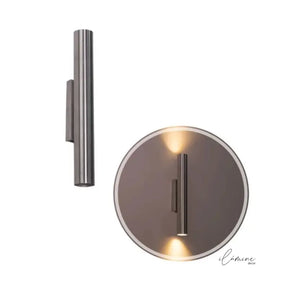 Arandela de Parede Cilíndrica com 2 Fachos de Luz - Ilúmine Decor