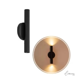 Arandela de Parede Cilíndrica com 2 Fachos de Luz - Ilúmine Decor