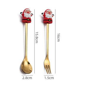 Conjunto de Talheres Decorativos Natal - Ilúmine Decor