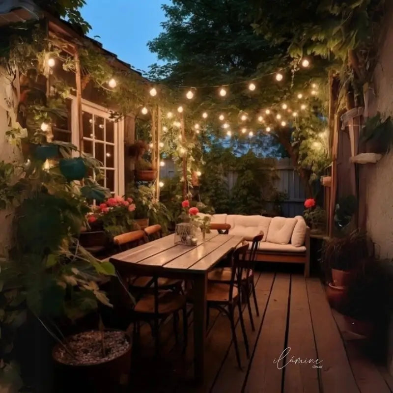 Cordão de Luz LED G40 Inquebrável para Jardim e Área Externa - Ilúmine Decor