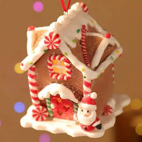 Enfeite de Árvore de Natal Pingente Casinhas - Ilúmine Decor