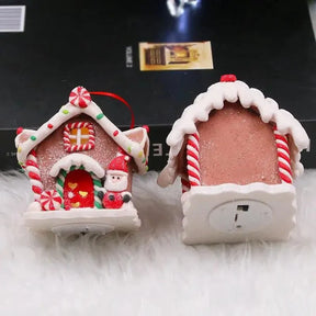 Enfeite de Árvore de Natal Pingente Casinhas - Ilúmine Decor