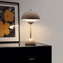Luminária de Mesa Decorativa Cogumelo sem Fio - Ilúmine Decor