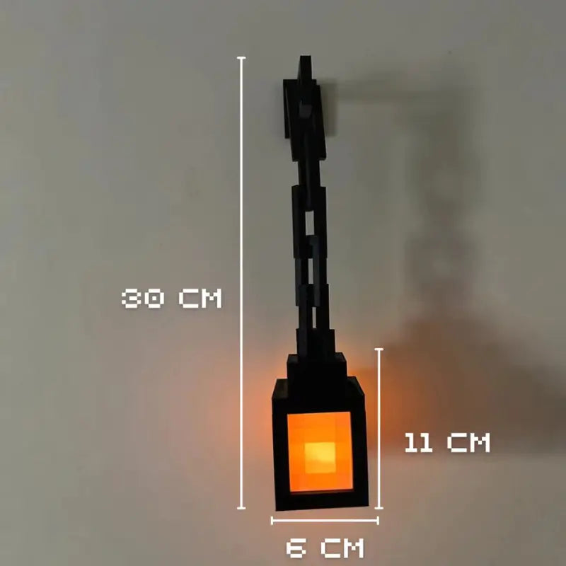 Luminária decorativa de parede efeito pixelado