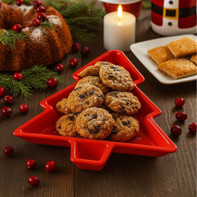 Kit 3 Pratos de Natal Decorativos Árvore