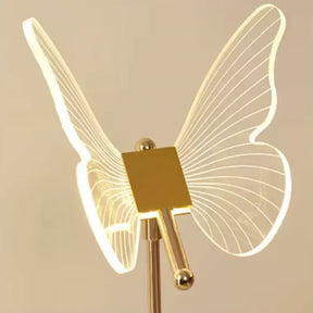 luminária de Mesa Decorativa Borboleta Nórdica 3 Tons de Luz - Ilúmine Decor