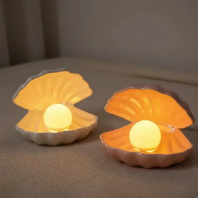 Luminária de Mesa Decorativa Concha sem Fio