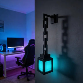Luminária decorativa de parede efeito pixelado