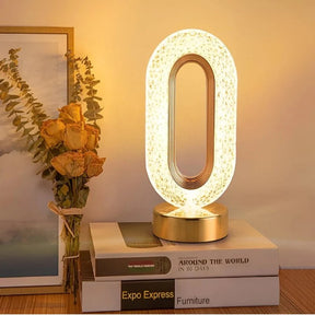 Luminária de Mesa Decorativa Oval - Ilúmine Decor