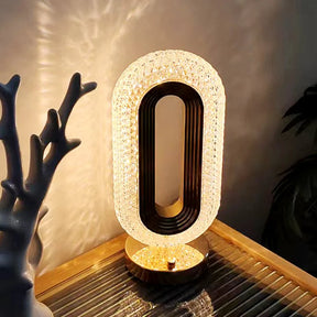 Luminária de Mesa Decorativa Oval - Ilúmine Decor