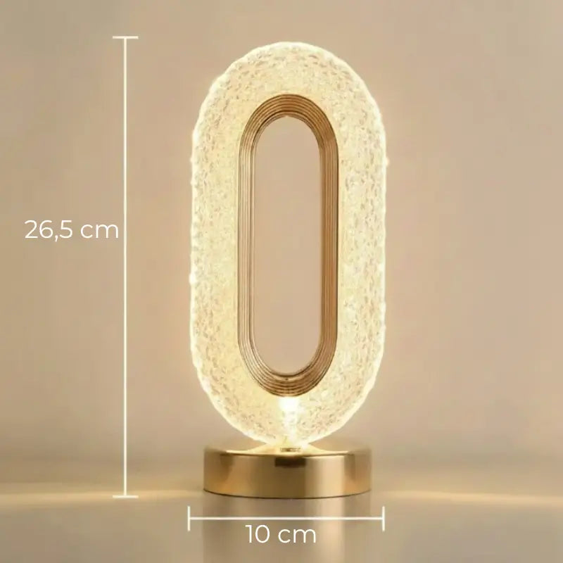 Luminária de Mesa Decorativa Oval - Ilúmine Decor