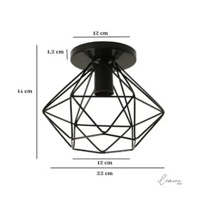 Luminária de Teto Diamante Aramado - Ilúmine Decor