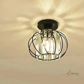 Luminária de Teto Decorativa Cúpula em Vidro - Ilúmine Decor