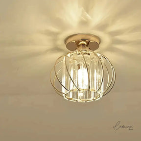 Luminária de Teto Decorativa Cúpula em Vidro - Ilúmine Decor