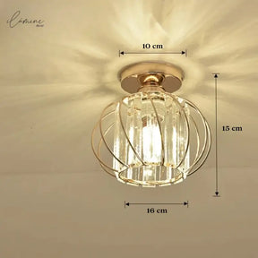 Luminária de Teto Decorativa Cúpula em Vidro - Ilúmine Decor