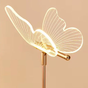 Luminária de Mesa Decorativa Borboleta Nórdica 3 Tons de Luz - Ilúmine Decor