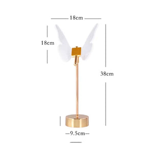luminária de Mesa Decorativa Borboleta Nórdica 3 Tons de Luz - Ilúmine Decor
