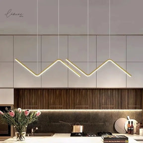 Lustre Pendente Para Sala 90cm - Hoffa - Ilúmine Decor
