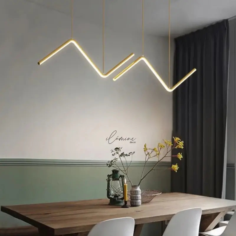 Lustre Pendente Para Sala 90cm - Hoffa - Ilúmine Decor