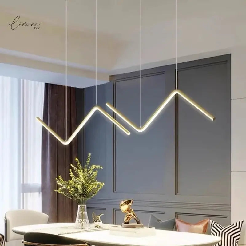 Lustre Pendente Para Sala 90cm - Hoffa - Ilúmine Decor